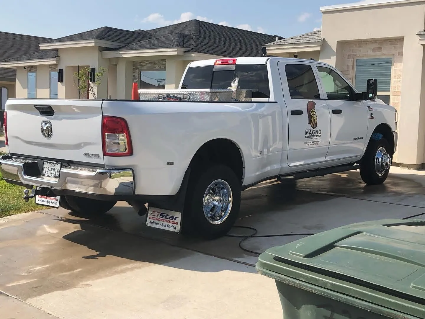 Clean RAM fleet truck after washing
